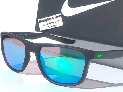 NIKE ESSENTIAL ENDEAVOR Seaweed Grey Frame Green Mirror Lens Sunglass EV1122 313