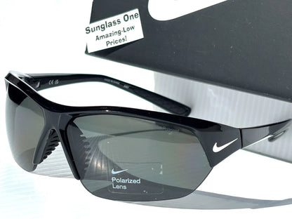 Nike SKYLON ACE P Shiny Black POLARIZED Black Lens Sunglass FQ4767 010