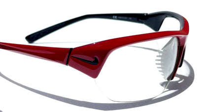 Nike SKYLON ACE Layered Red Varsity Frame Clear Lens Sunglass 601 PICKLEBALL