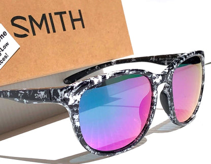 Smith Optics LAKE SHASTA Black Marble POLARIZED ChromaPop Violet Lens Sunglass