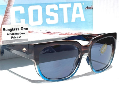 Costa Del Mar WATERWOMEN 2 Wahoo POLARIZED Grey 580P Lens Sunglass WTR 251