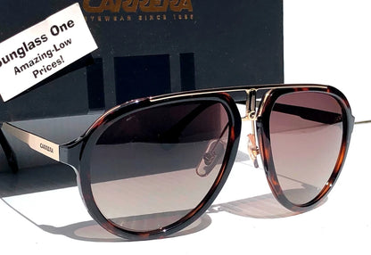 CARRERA Havana Gold & Tortoise Frame Gradient Brown Sunglass CA1003/SSAM 02IK