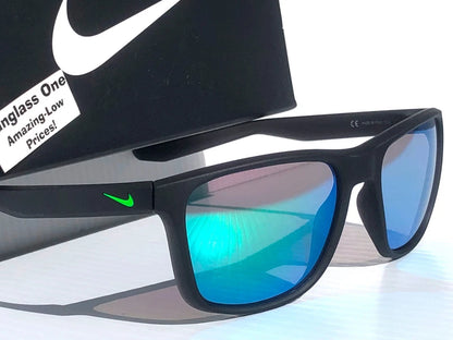 NIKE ESSENTIAL ENDEAVOR Seaweed Grey Frame Green Mirror Lens Sunglass EV1122 313