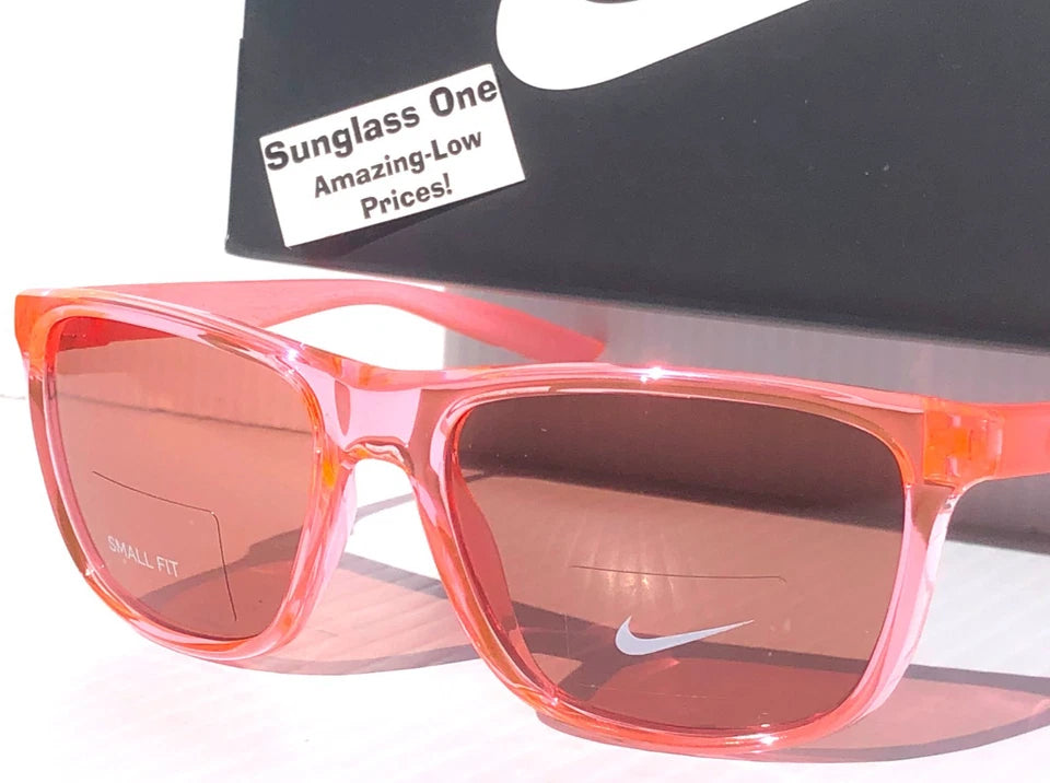 NIKE FLIP ASCENT Translucent Pink Frame Pink Lens Small Fit Sunglass DJ9930 675