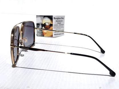 CARRERA Gold & Tortoise Frame Black Gradient Lens Sunglass 273 08690