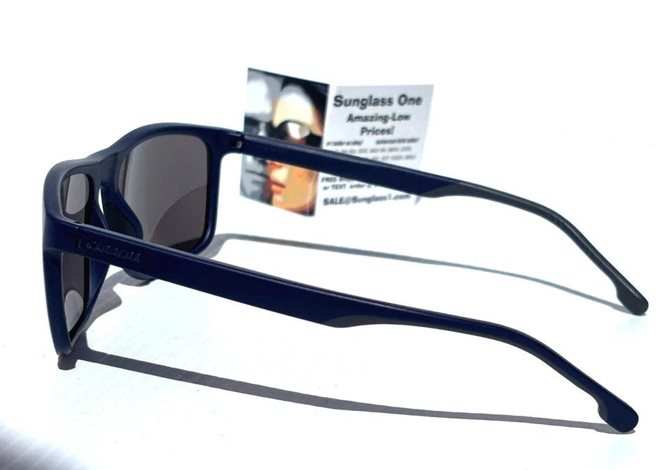 CARRERA Matte Blue Frame Blue Mirror Lens Sunglass 8047/S PJPXT