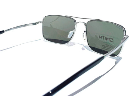 Smith Optics OUTCOME Matte Silver Carbonic POLARIZED Platinum Mirror Lens Sunglass