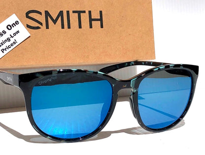 Smith Optics LAKE SHASTA Sky Tortoise ChromaPop POLARIZED Blue Mirror Lens Sunglass