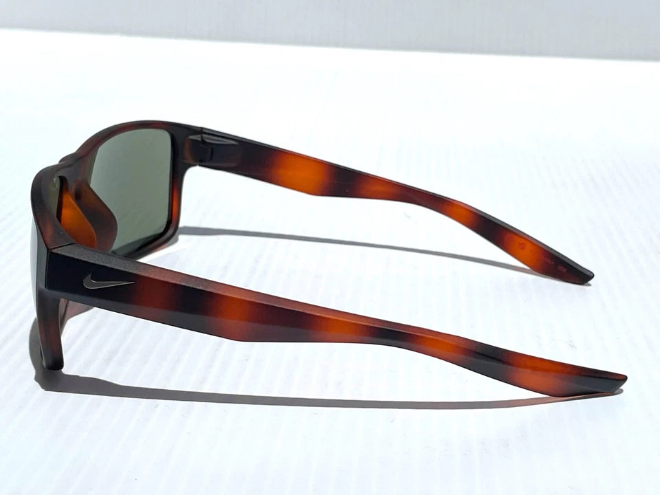 NIKE Essential Venture Mat Tortoise Flash Green Gunmetal Lens Sunglass EV1001 200