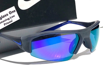 Nike SKYLON ACE 22 Obsidian GRAY Frame Violet Mirror Lens Sunglass DV2151 451