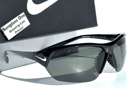 Nike SKYLON ACE P Shiny Black POLARIZED Black Lens Sunglass FQ4767 010
