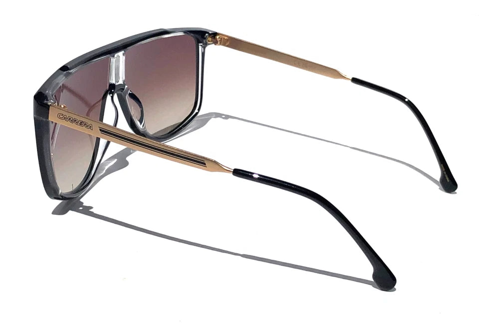 CARRERA Black Gold Frame Gradient Brown Lens Sunglass 1056/S 2M2HA