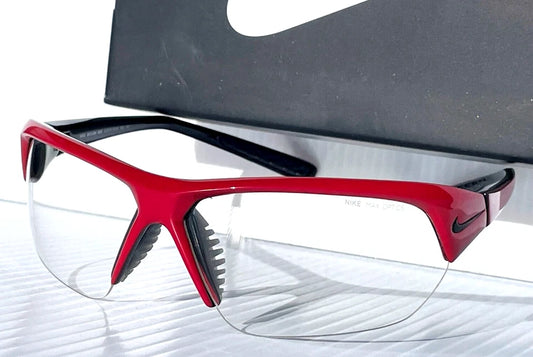 Nike SKYLON ACE Layered Red Varsity Frame Clear Lens Sunglass 601 PICKLEBALL