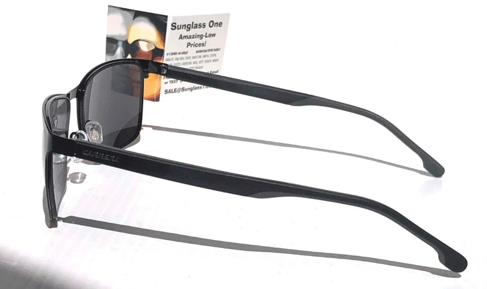 CARRERA Shiny Black Metal Frame Grey Lens Sunglass 8048/S 807IR