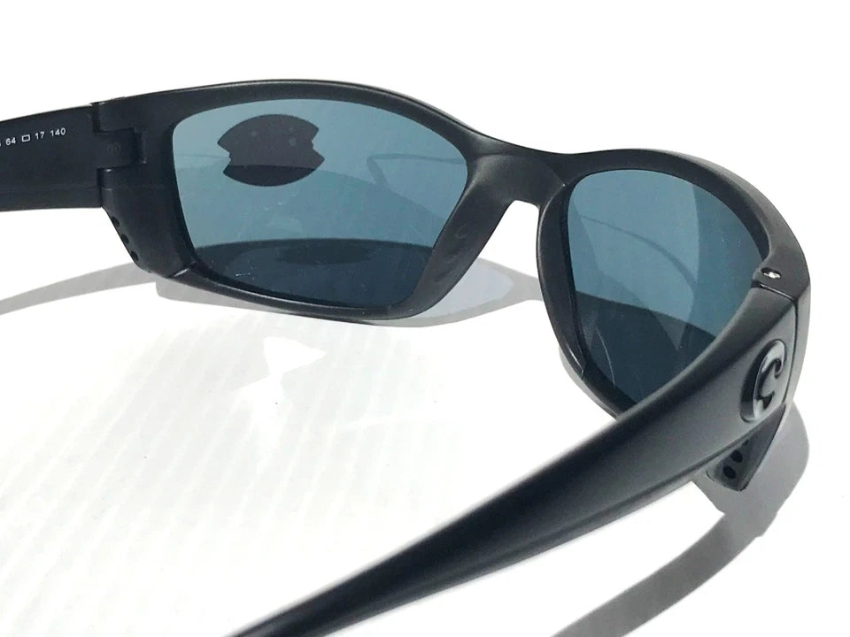 Costa Del Mar Fisch BLACKOUT POLARIZED Gray Lens 580P Sunglass FS 01 OGP