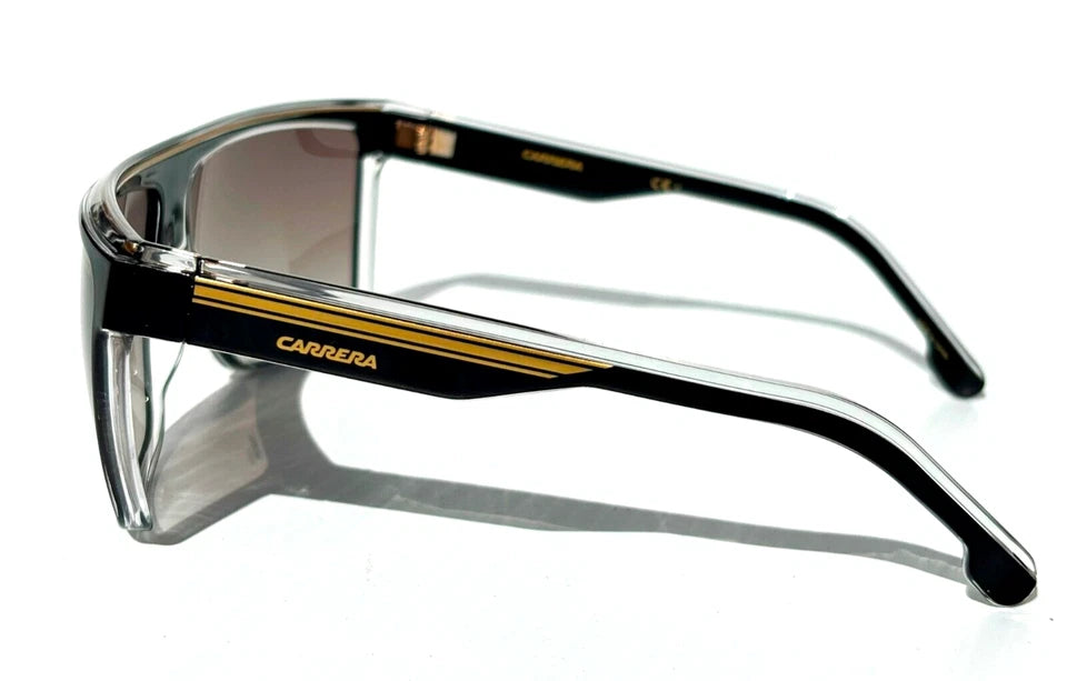 CARRERA Shiny Black & Gold Frame Brown Lens Sunglass 22/N 2M2/HA