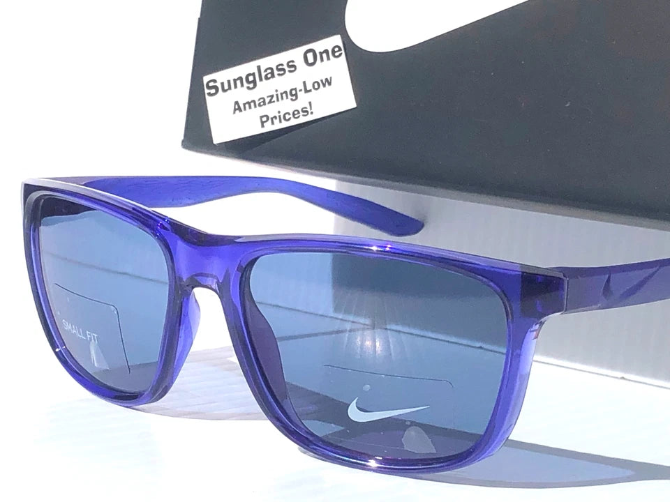NIKE FLIP ASCENT Lapis Blue Frame Blue Lens Small Fit Sunglass DJ9930 430