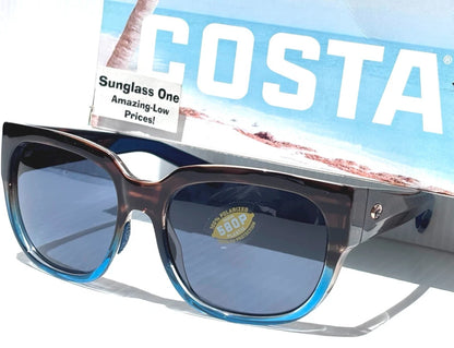 Costa Del Mar WATERWOMEN 2 Wahoo POLARIZED Grey 580P Lens Sunglass WTR 251