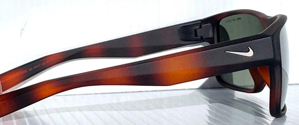 NIKE Essential Venture Mat Tortoise Flash Green Gunmetal Lens Sunglass EV1001 200