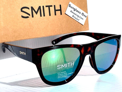 Smith Optics ROCKAWAY Tortoise ChromaPop POLARIZED Green Mirror GLASS Lens Sunglass