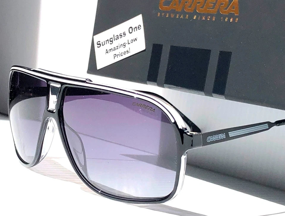 CARRERA GRAND PRIX 3 Black & Translucent Frame Grey Gradient Sunglass 80S9O