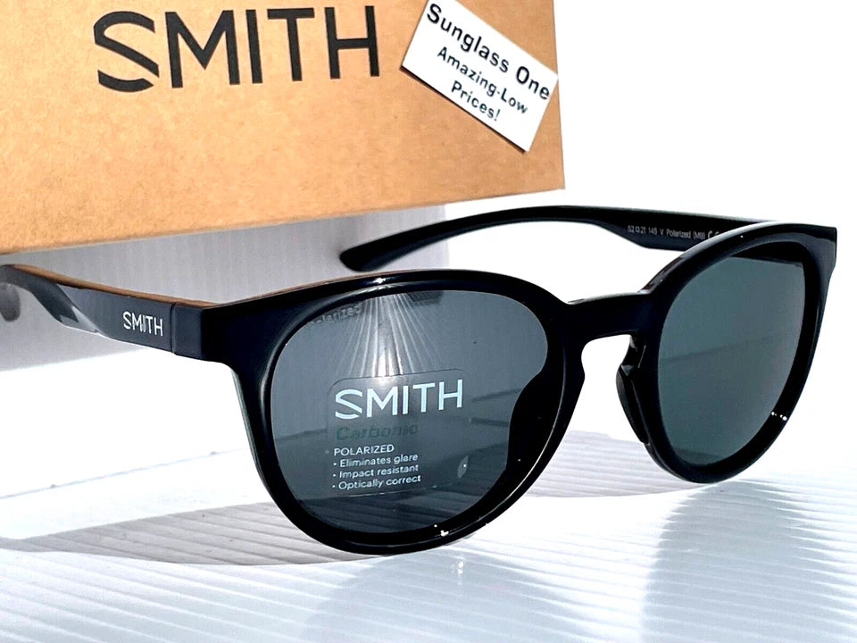 Smith Optics EASTBANK Black POLARIZED Carbonic Gray Lens Sunglass