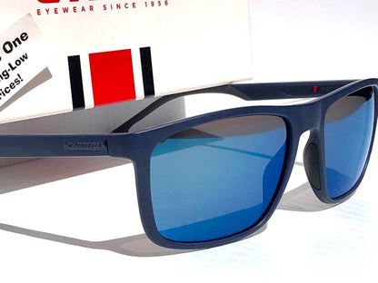CARRERA Matte Blue Frame Blue Mirror Lens Sunglass 8047/S PJPXT