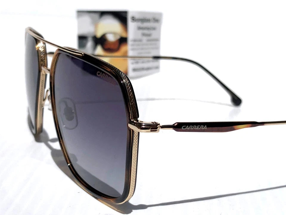 CARRERA Gold & Tortoise Frame Black Gradient Lens Sunglass 273 08690