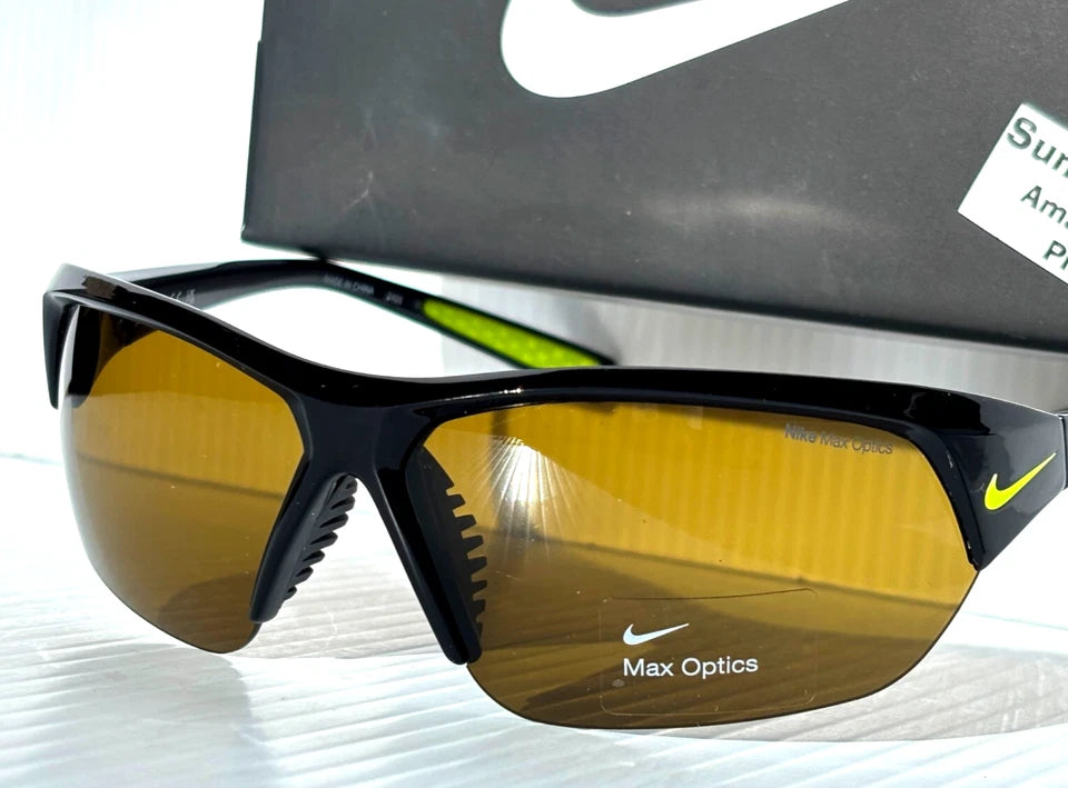 NIKE SKYLON ACE Black MAX Optics Bronze Outdoor Tint Lens Sunglass FQ4766 077
