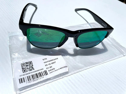 Smith Optics HAYWIRE Shiny Black w Green ChromaPop Lens Sunglass