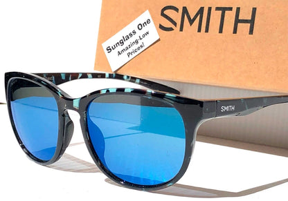 Smith Optics LAKE SHASTA Sky Tortoise ChromaPop POLARIZED Blue Mirror Lens Sunglass