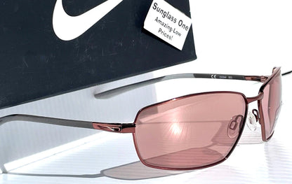 NIKE PIVOT EIGHT Shiny Walnut Frame Electric Course Tint Lens Sunglass EV1089 220