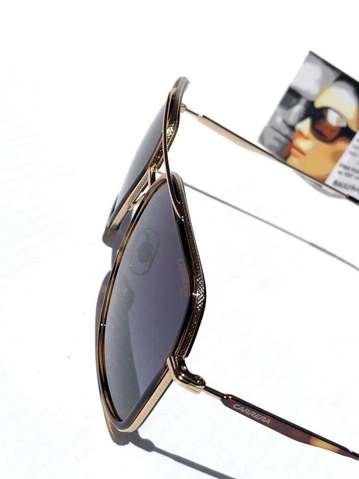 CARRERA Gold & Tortoise Frame Black Gradient Lens Sunglass 273 08690