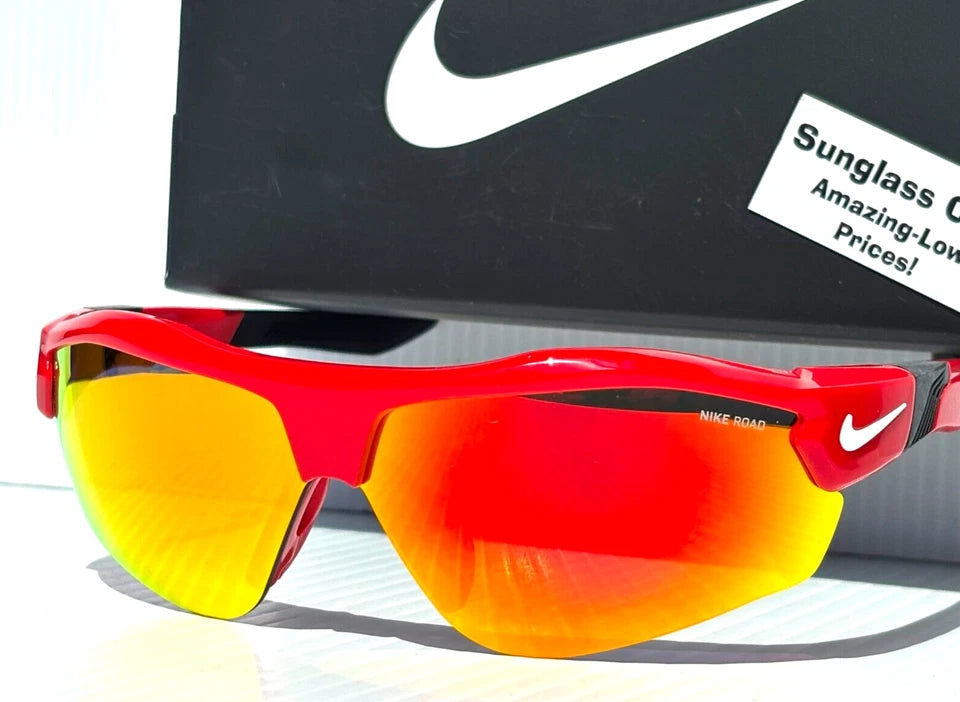 Nike SHOW X3 University Red Frame Red Mirror Road Tint Lens Sunglass DN9252 657