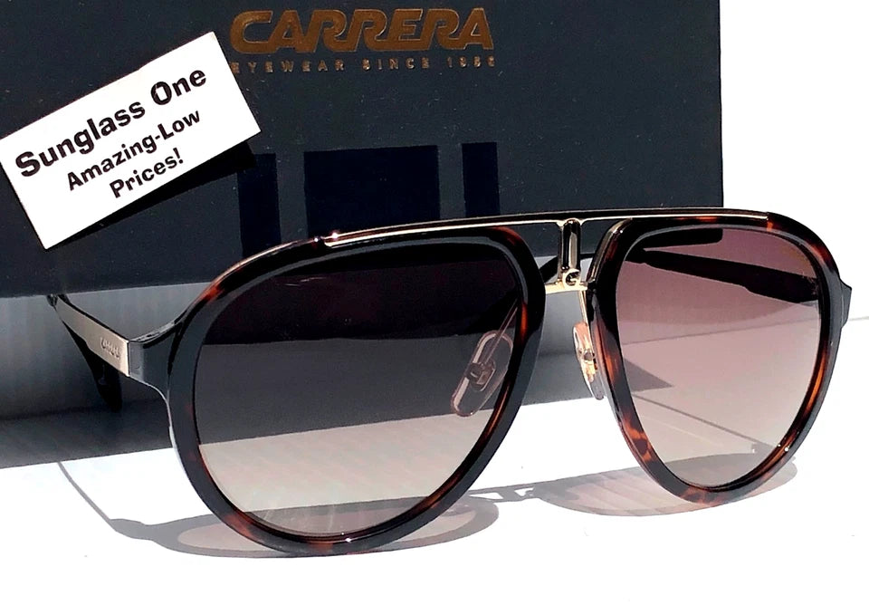 CARRERA Havana Gold & Tortoise Frame Gradient Brown Sunglass CA1003/SSAM 02IK