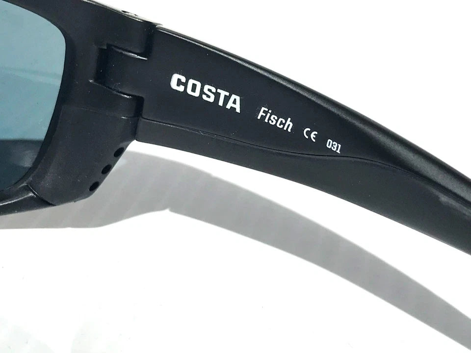 Costa Del Mar Fisch BLACKOUT POLARIZED Gray Lens 580P Sunglass FS 01 OGP