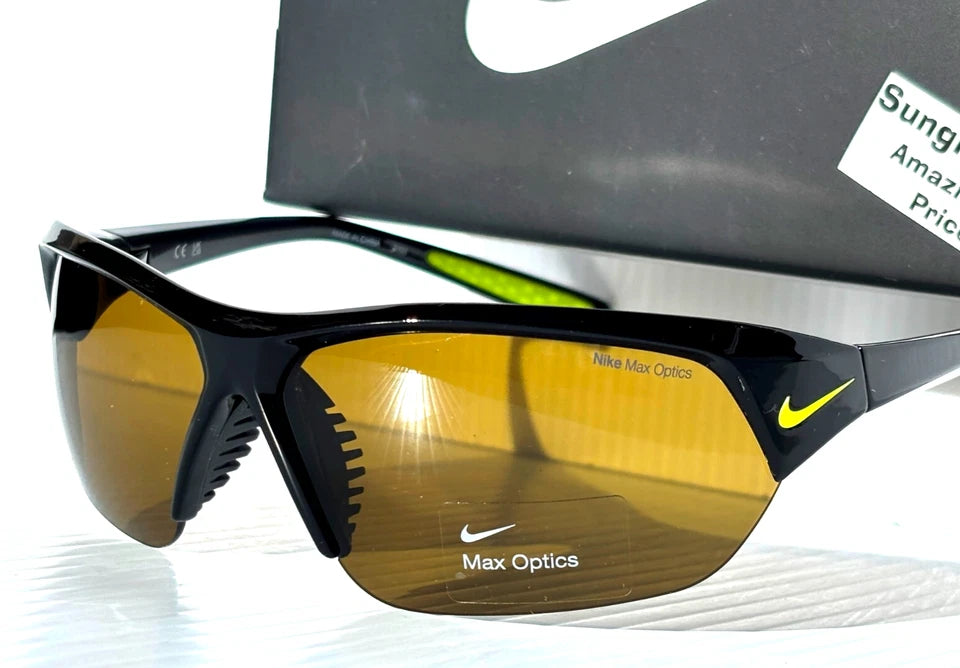NIKE SKYLON ACE Black MAX Optics Bronze Outdoor Tint Lens Sunglass FQ4766 077