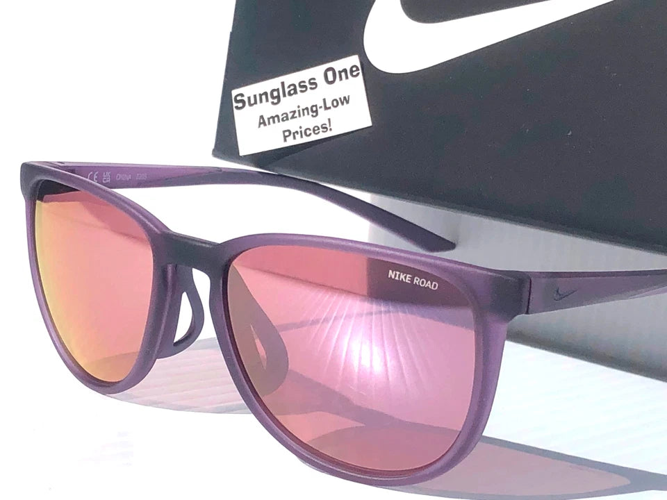 Nike COOL DOWN Amethyst Ash Frame Violet Road Tint Lens Sunglass DV2288 554