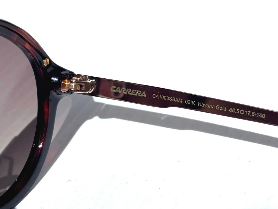 CARRERA Havana Gold & Tortoise Frame Gradient Brown Sunglass CA1003/SSAM 02IK