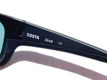 COSTA Del Mar JOSE Blackout POLARIZED Blue Mirror 580P Lens Sunglass JO 01 OBMP
