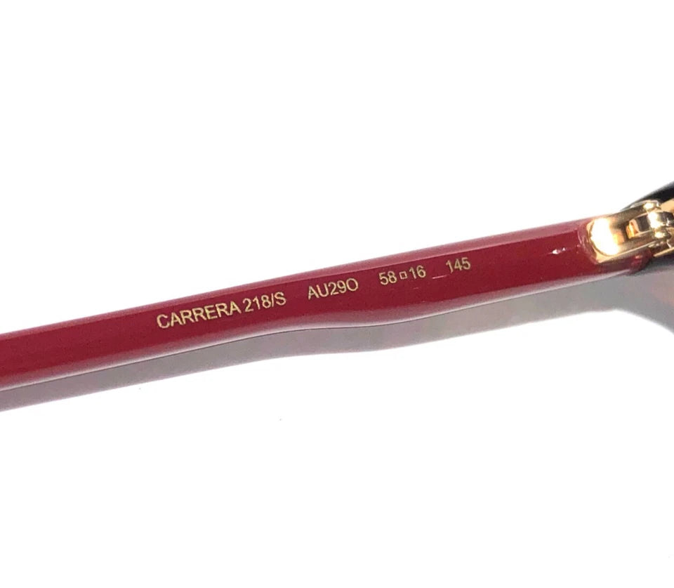 CARRERA Red Gold Tortoise Frame Gradient Grey Lens Sunglass 218/S AU29O