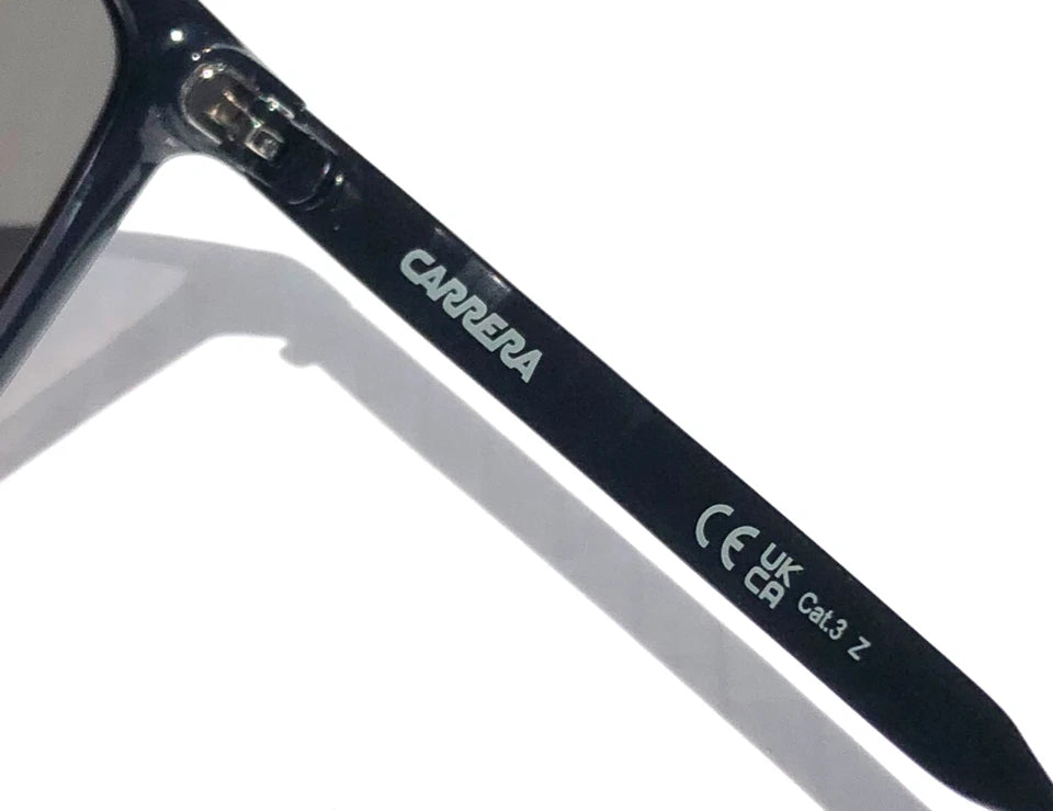 CARRERA Shiny Black Frame POLARIZED Grey Lens Sunglass 1056/S 08AM9