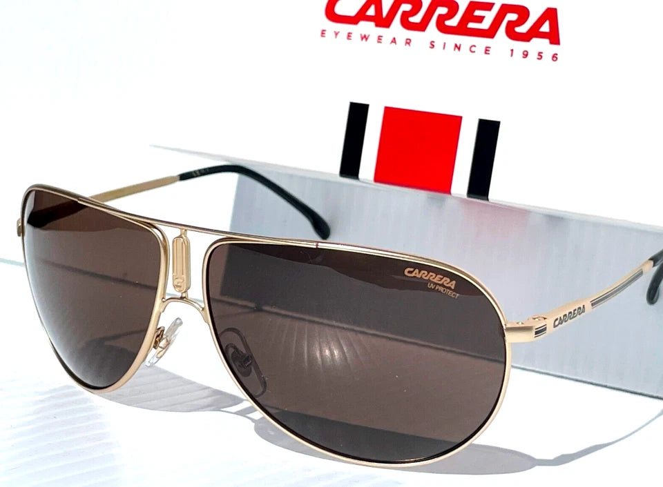 CARRERA GIPSY Shiny Gold Frame Bronze Lens Sunglass GIPSY65 AOZ70