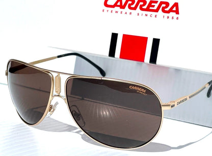 CARRERA GIPSY Shiny Gold Frame Bronze Lens Sunglass GIPSY65 AOZ70