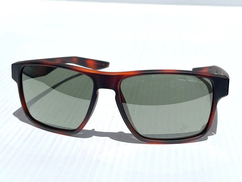 NIKE Essential Venture Mat Tortoise Flash Green Gunmetal Lens Sunglass EV1001 200