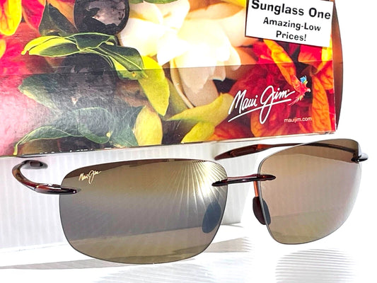 Maui Jim BREAKWALL Rootbeer POLARIZED HCL Bronze Lens Sunglass H422-26