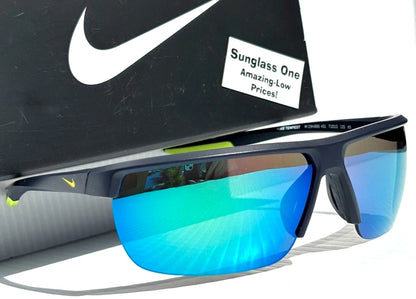 NIKE TEMPEST M Obsidian Bright Cactus Frame Green Mirror Sunglass CW4665 451