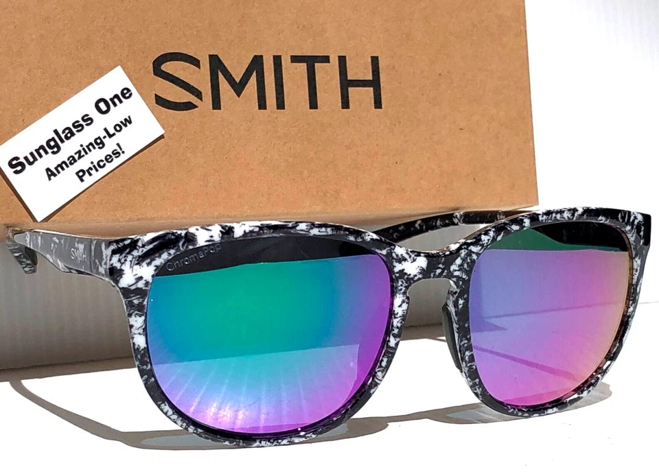 Smith Optics LAKE SHASTA Black Marble POLARIZED ChromaPop Violet Lens Sunglass