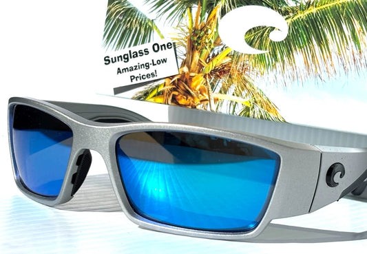 Costa Del Mar CORBINA PRO Silver Metallic POLARIZED Blue 580G GLASS Sunglass 9109-06