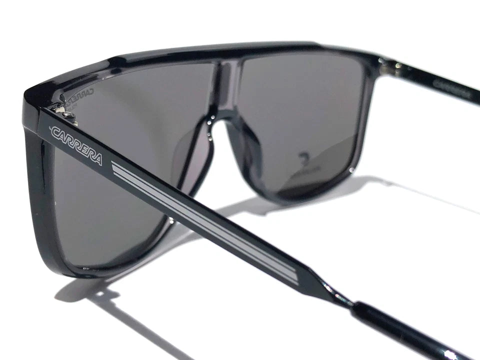 CARRERA Shiny Black Frame POLARIZED Grey Lens Sunglass 1056/S 08AM9
